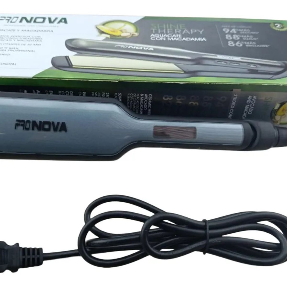 GENERICO - Plancha Para Cabello Pronova Aguacate Y Macadamia