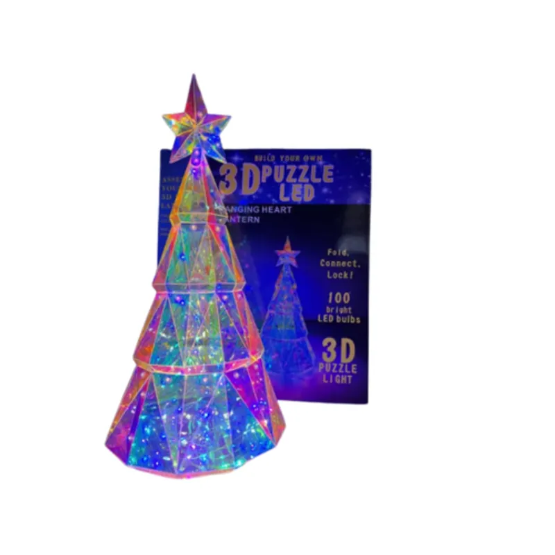 SHEN HUANG - Lámpara Led 3d Puzzle Árbol De Navidad