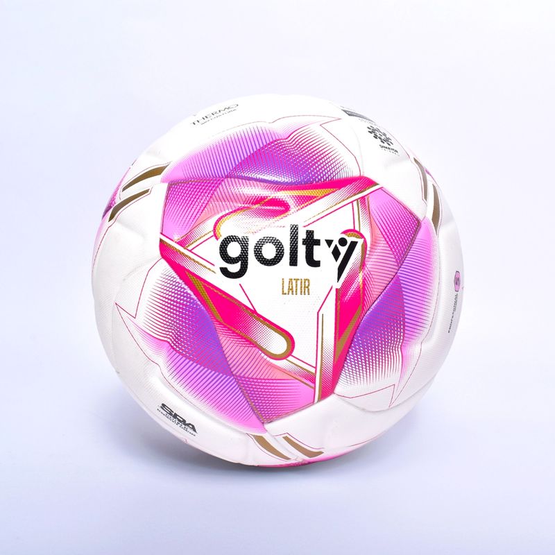 GOLTY - BALÓN DE FÚTBOL PROFESIONAL GOLTY LATIR No5 ROSADO CONMEMORATIVO