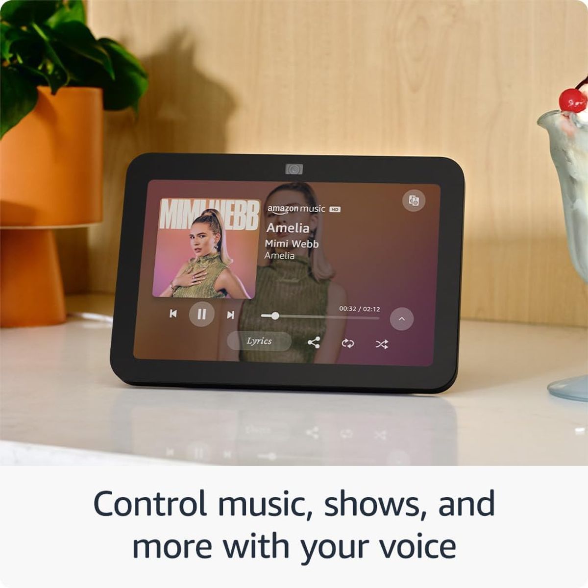 AMAZON - Amazon Echo Show 8 - Audio espacial - Hub de Smart Home y Alexa Negro