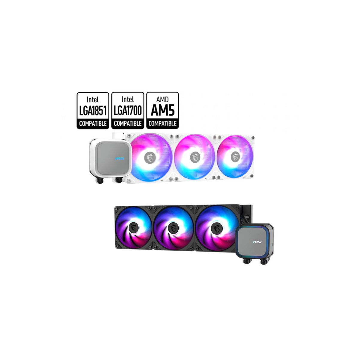 MSI - Refrigeración Líquida 360 MSI MAG CORELIQUID A13 ARGB Blanco
