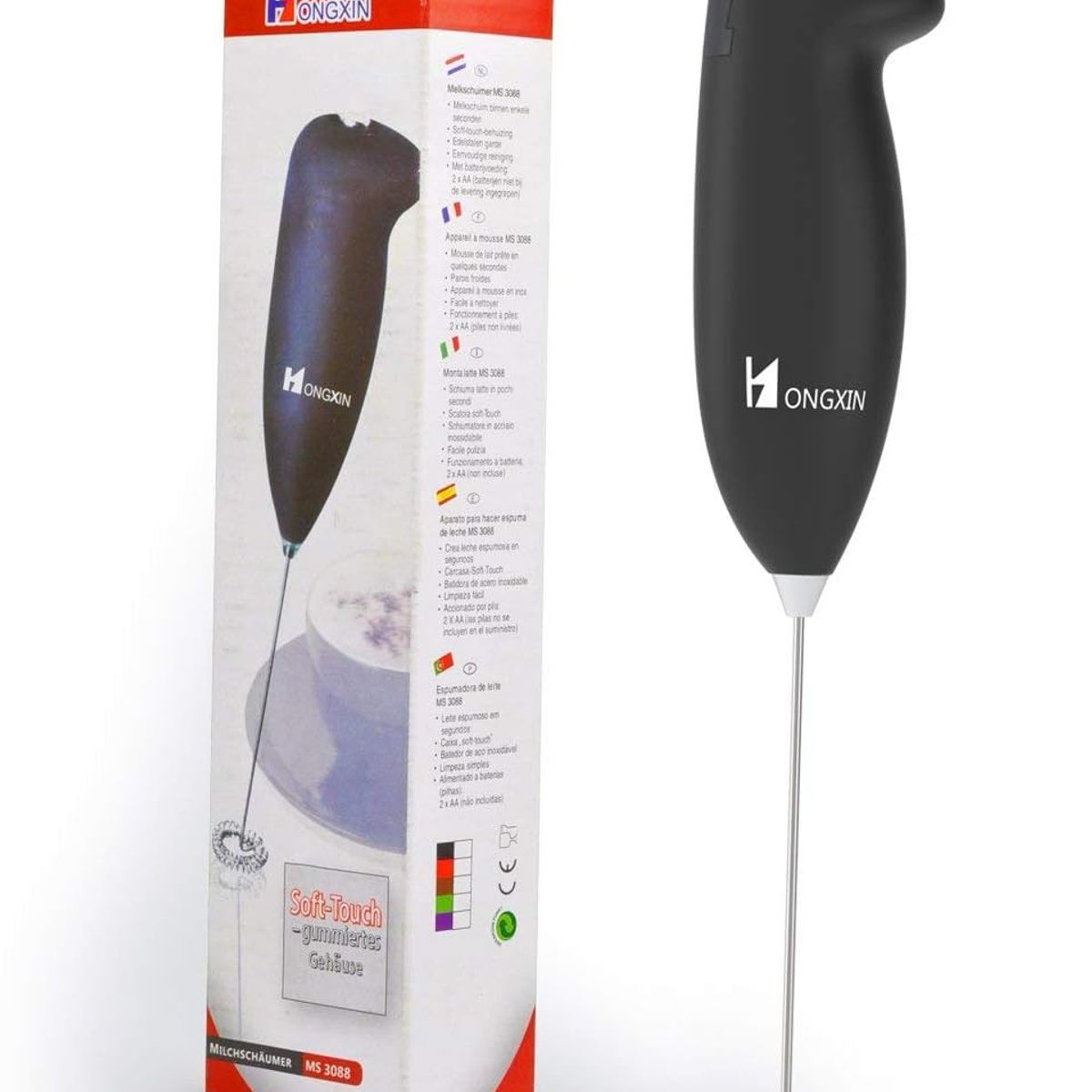 GENERAL - Mini batidor portátil para cafélechecoctelerahogarcocinabatidora eléctrica