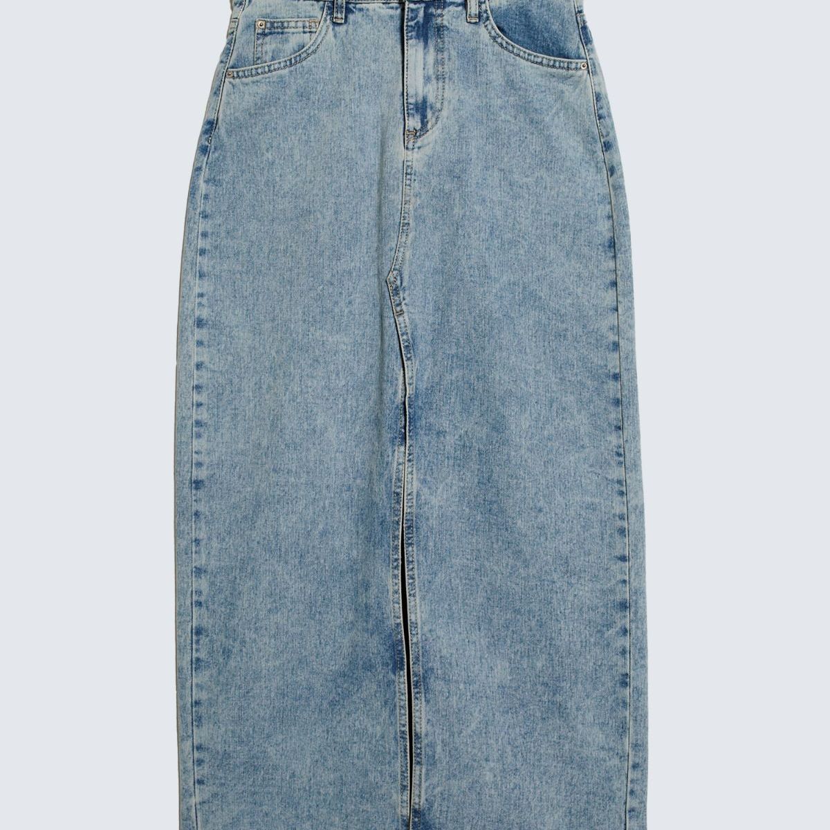 SEVEN SEVEN - Falda Para Mujer Largo Color Azul Medio Marca Seven Seven #28140903