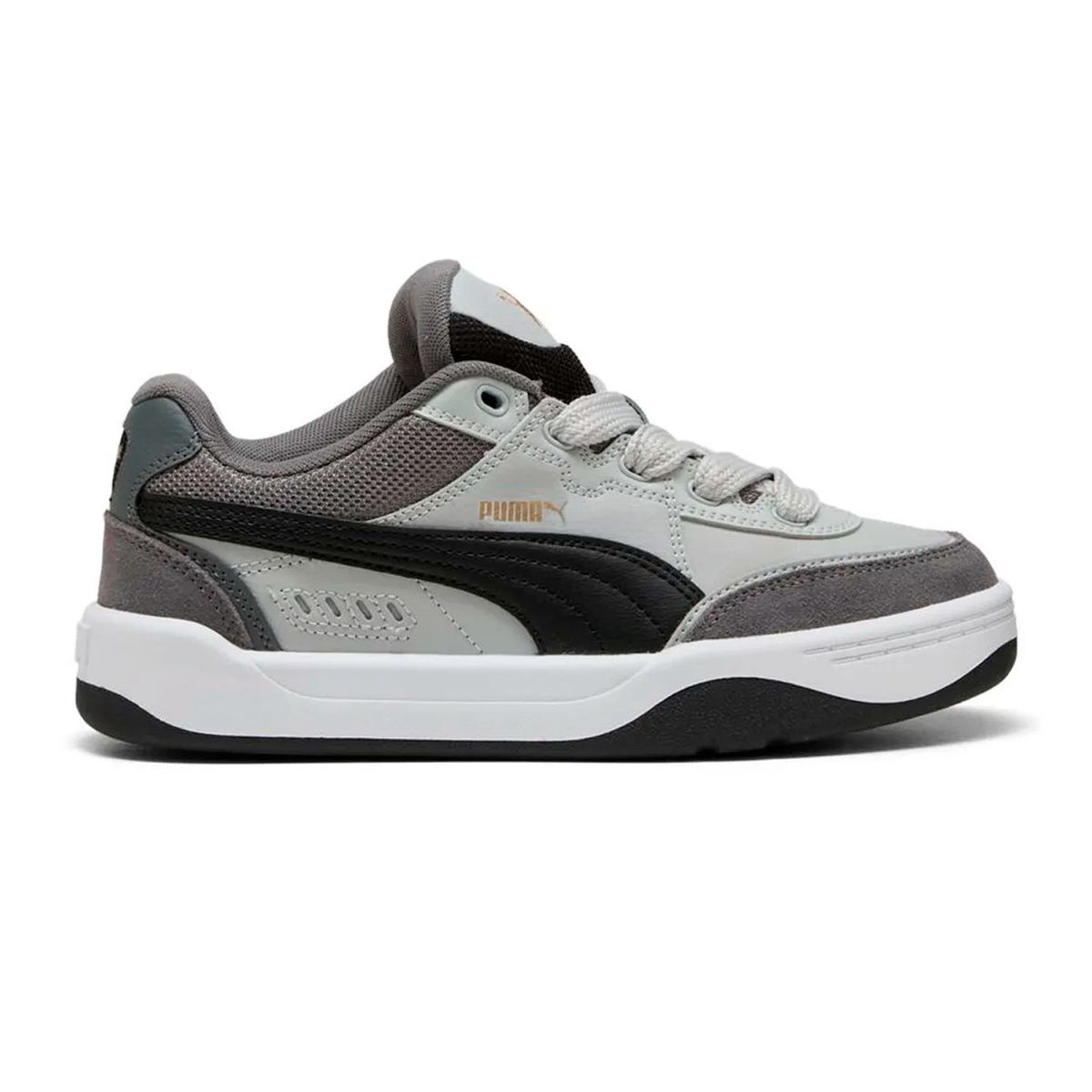 PUMA - Tenis Puma Gris Junior Park- 401949-05