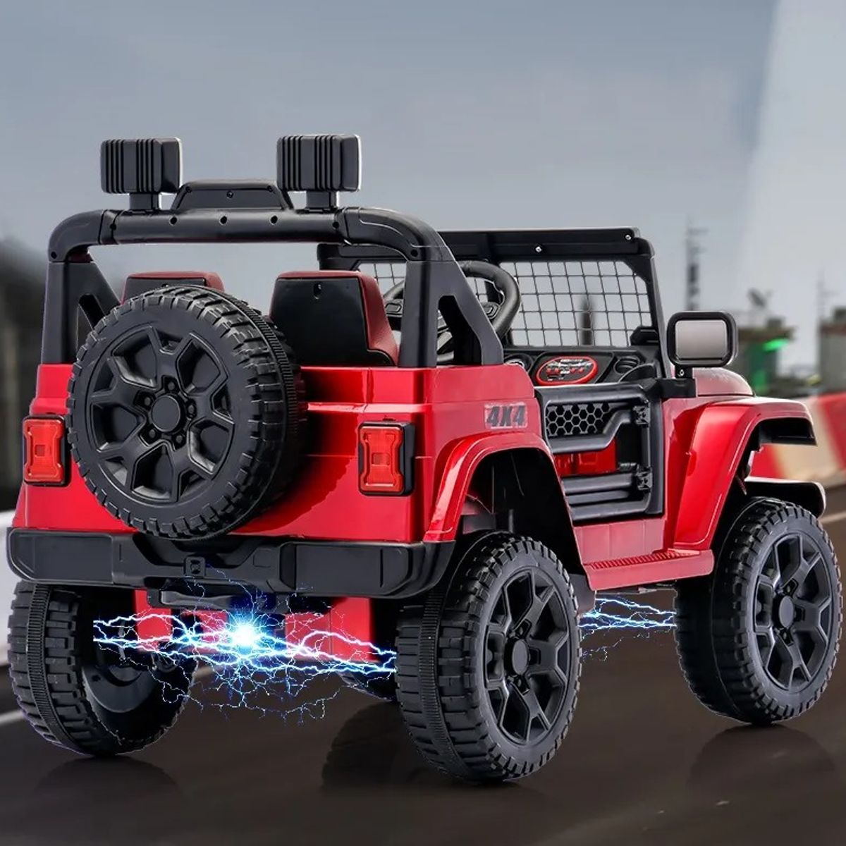 KIDSHOP - Carro Electrico Niños 4x4 Control Musica Luces KB004-RJ