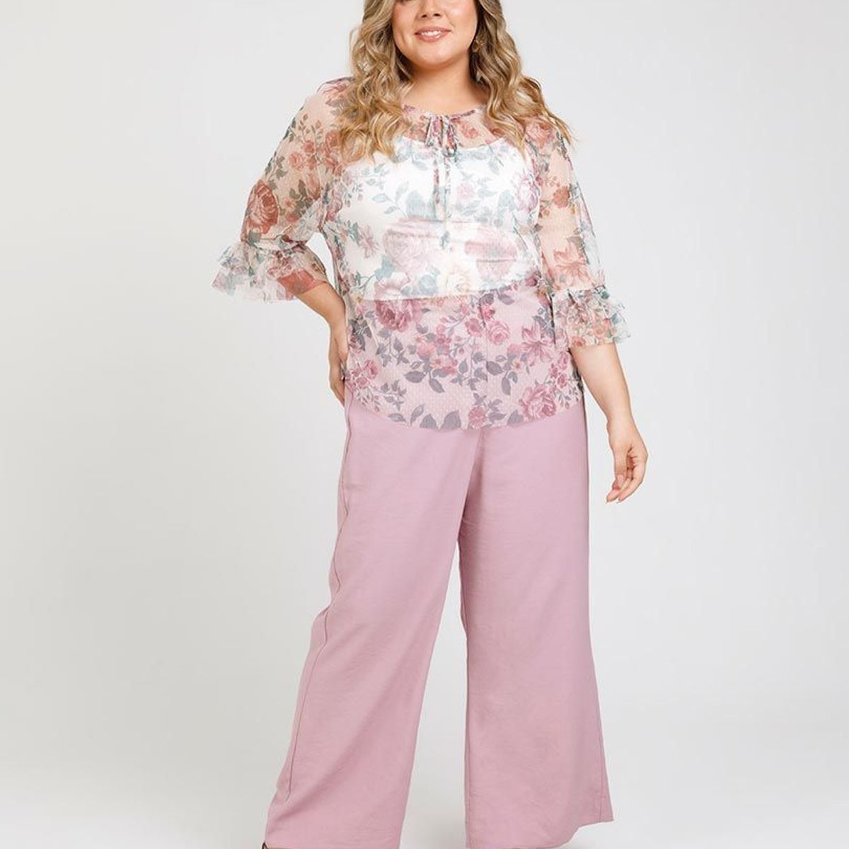 ADRISSA - PANTALÓN FLARE ADRISSA TALLAS GRANDES