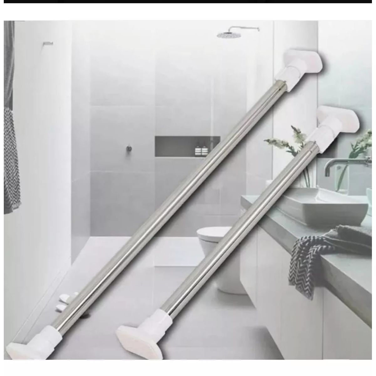 GENERICO - Tubo para ropa,tubo cortina, barra expandible 130 a 250 cm