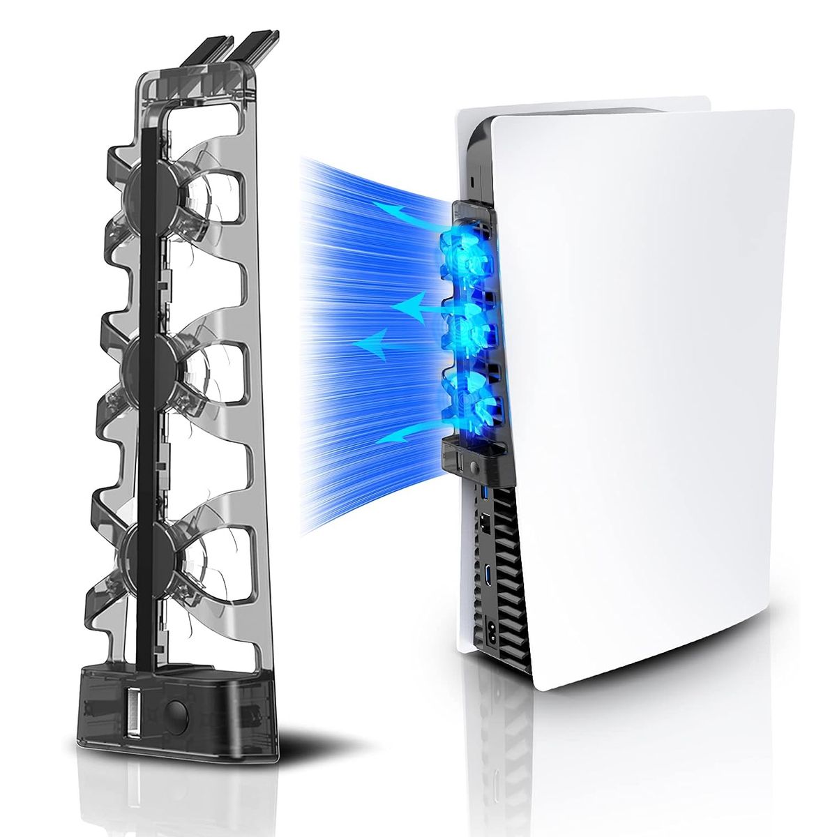 NEXT - Base ventilador refrigerante Led-USB Ps5 FAT-Disc-Digital