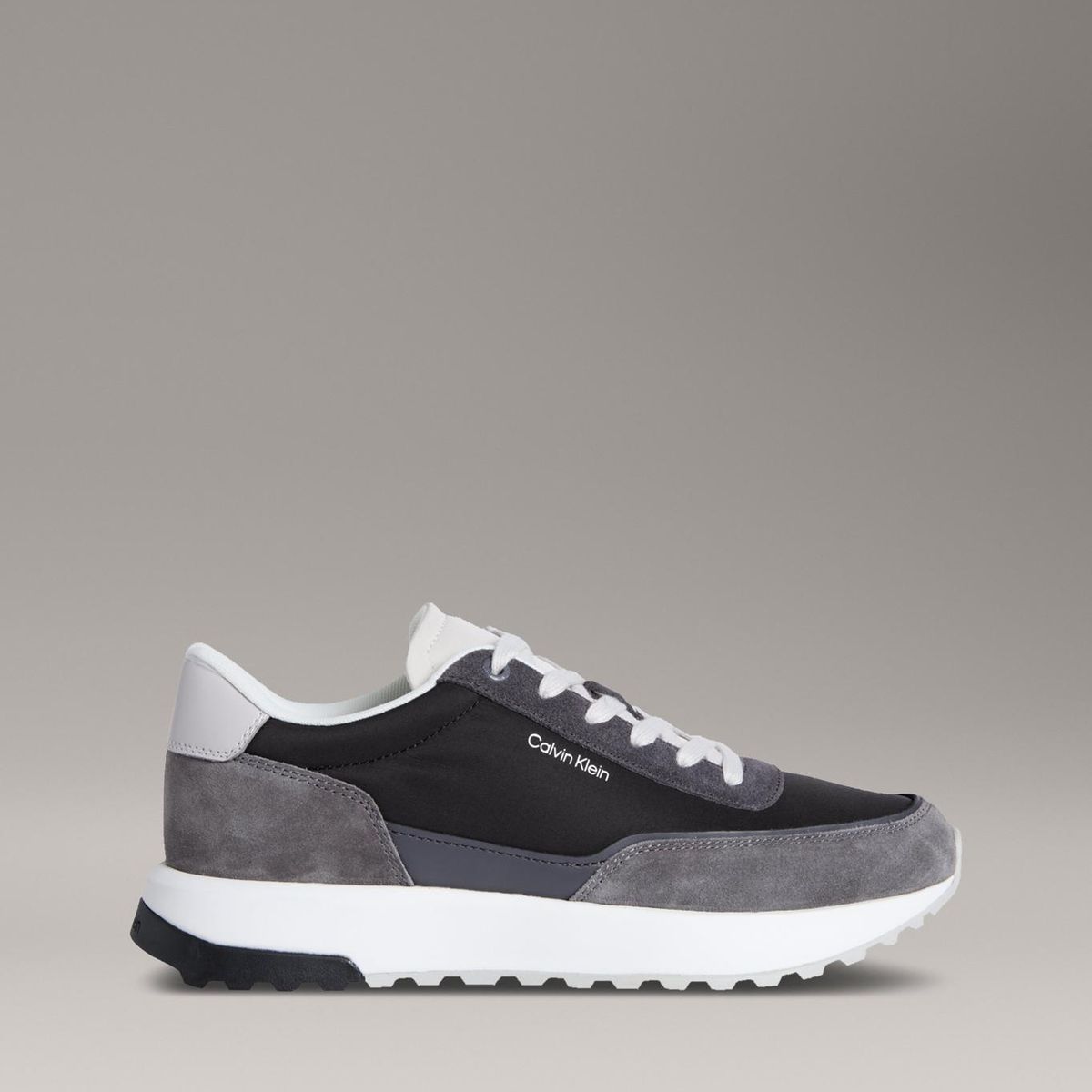 CALVIN KLEIN - Tenis negro con cordones repreve Calvin Klein