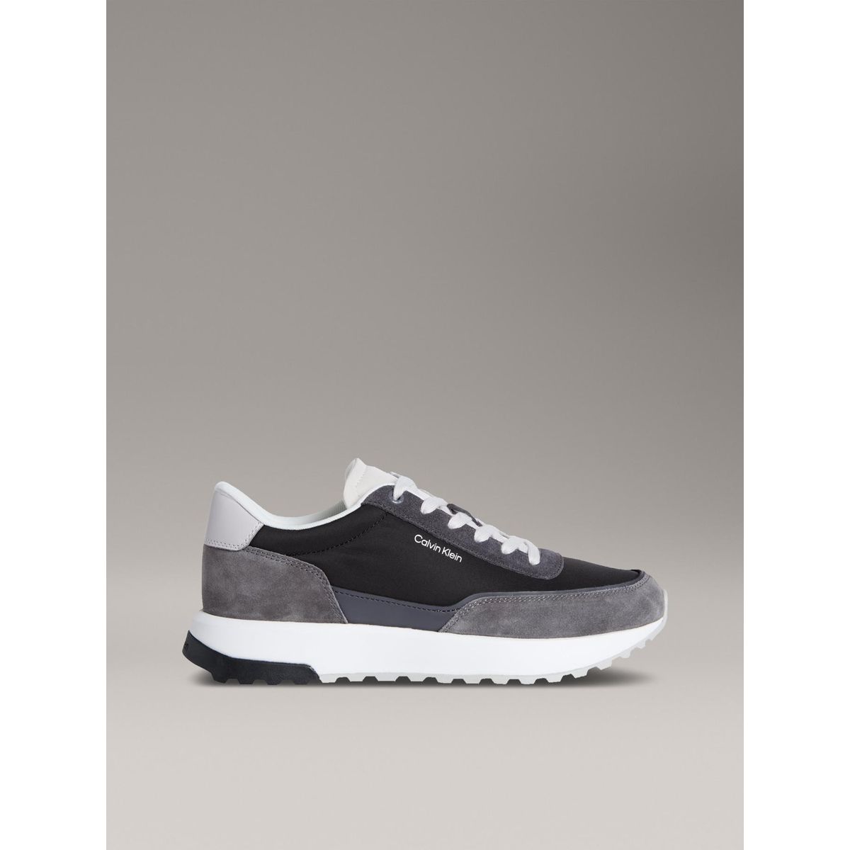 CALVIN KLEIN - Tenis negro con cordones repreve Calvin Klein