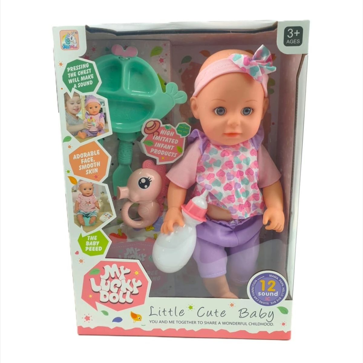 GENERICO - muñeca con sonidos bebe juguete niño niña