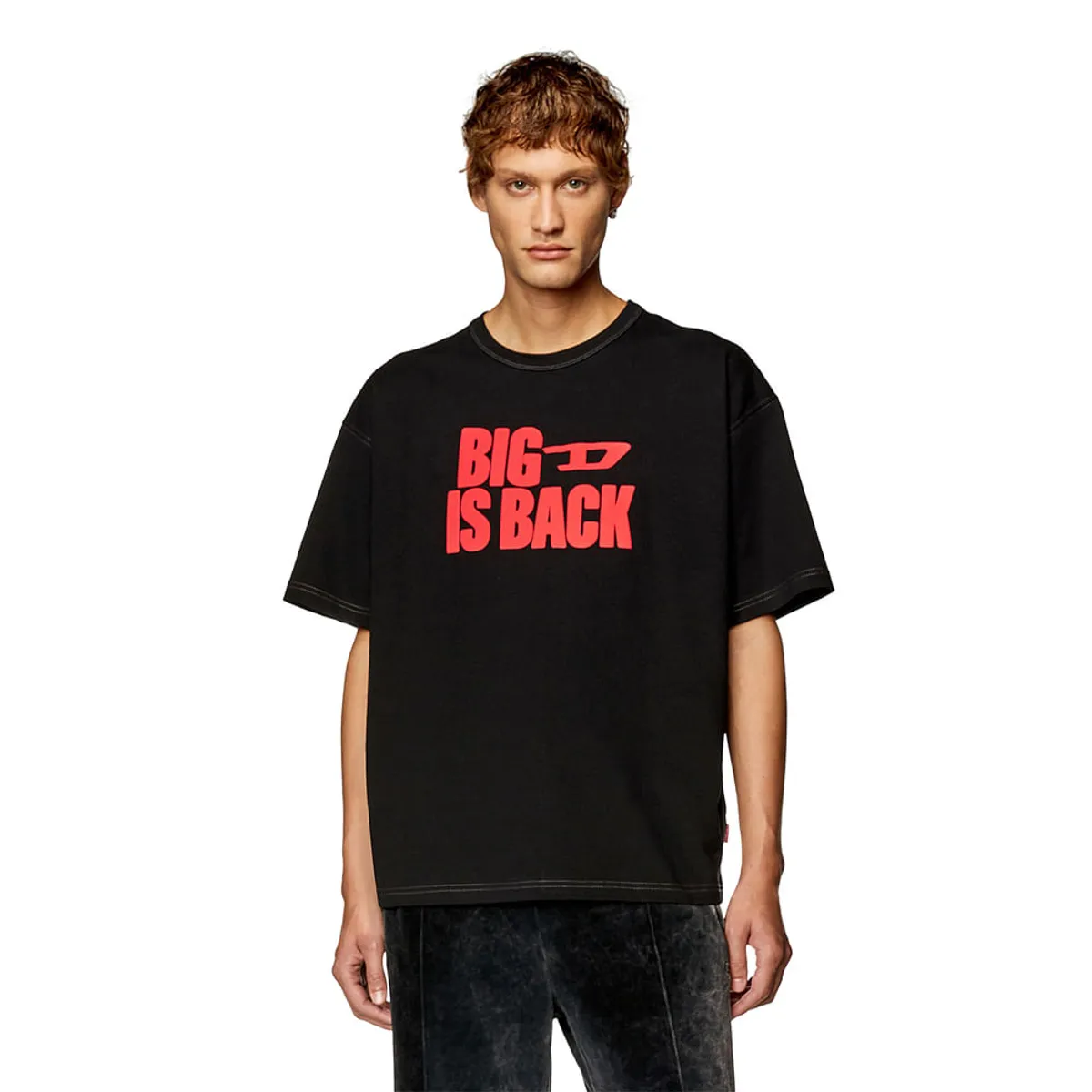 DIESEL - Camiseta Manga Corta Para Hombre T-Boxt-Back Diesel