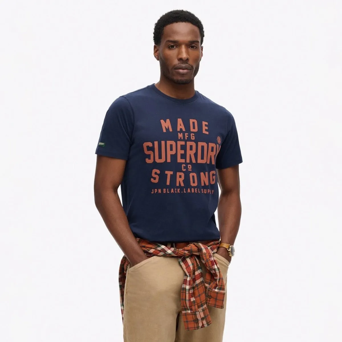 SUPERDRY - Camiseta Manga Corta Para Hombre Machined Goods Workwear Tee Superdry