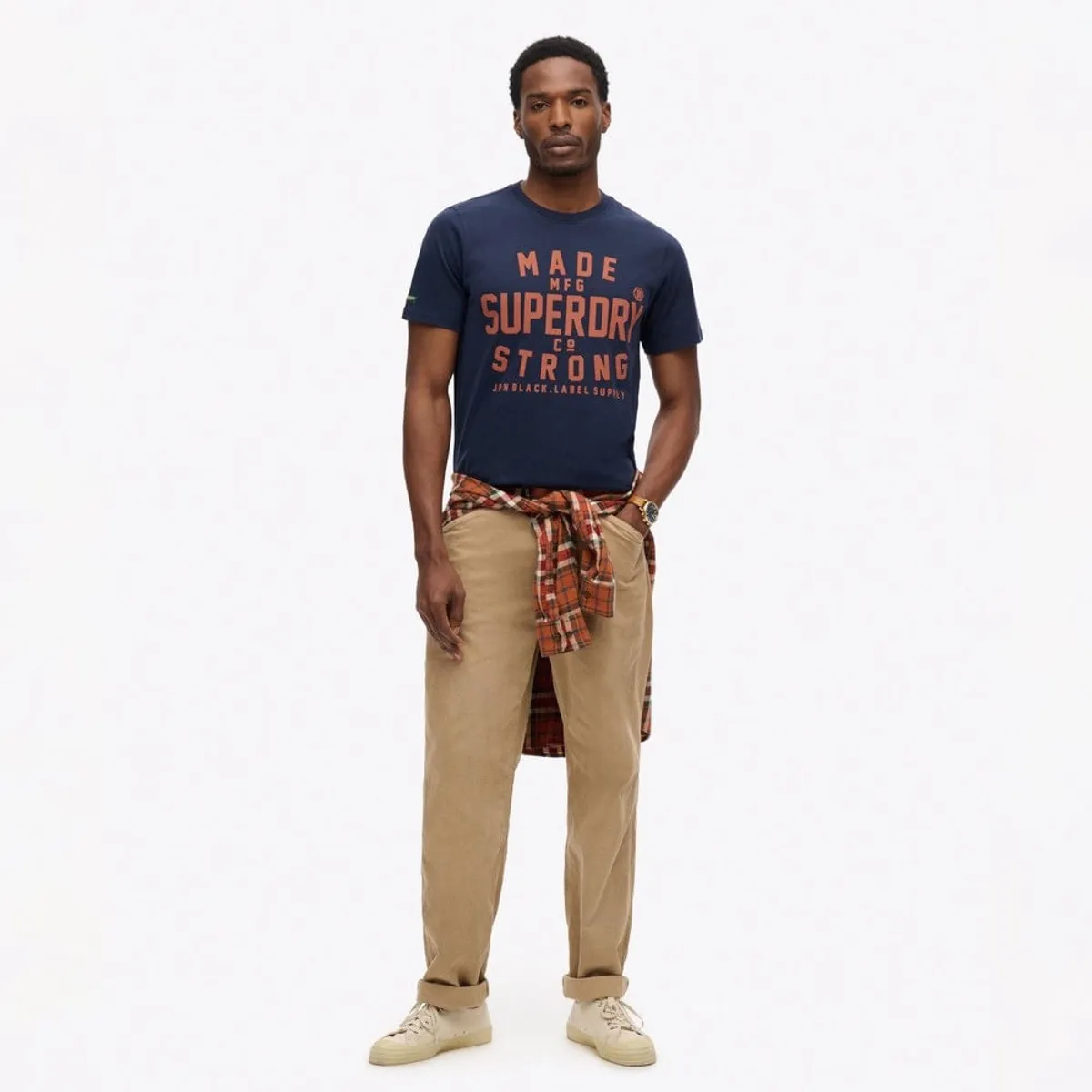 SUPERDRY - Camiseta Manga Corta Para Hombre Machined Goods Workwear Tee Superdry