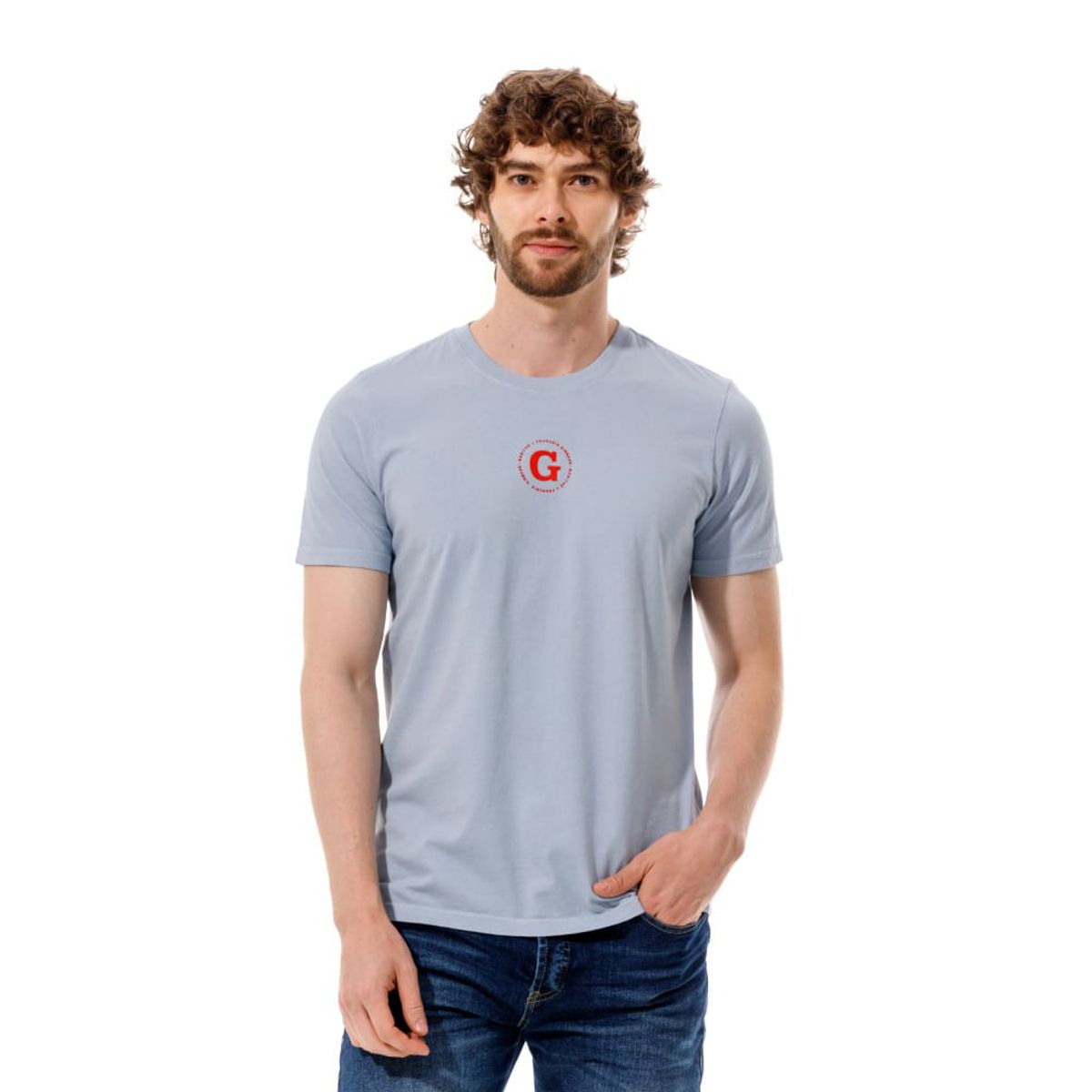 MARITHE FRANCOIS GIRBAUD - Camiseta Manga Corta Para Hombre Lúnivers Girbaud