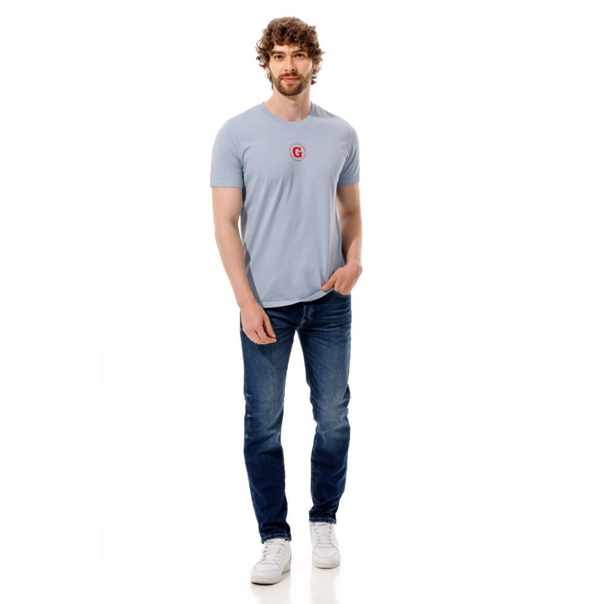 MARITHE FRANCOIS GIRBAUD - Camiseta Manga Corta Para Hombre Lúnivers Girbaud