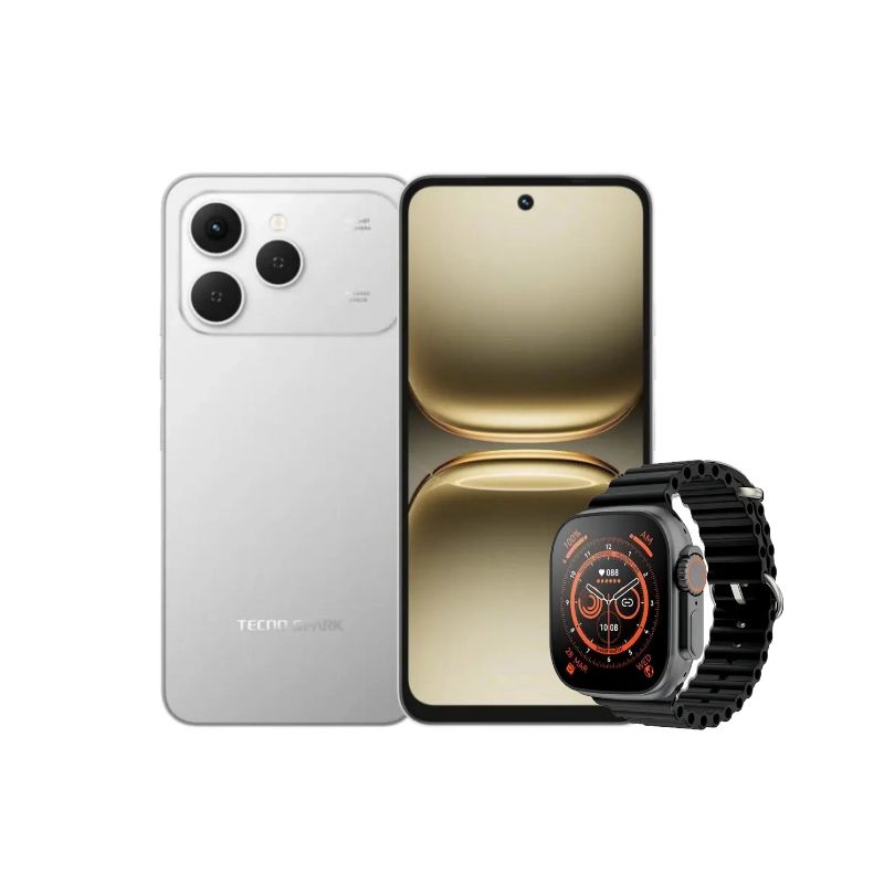 TECNO MOBILE - Celular Tecno Spark 40 4GB 256GB Gris + Smartwatch