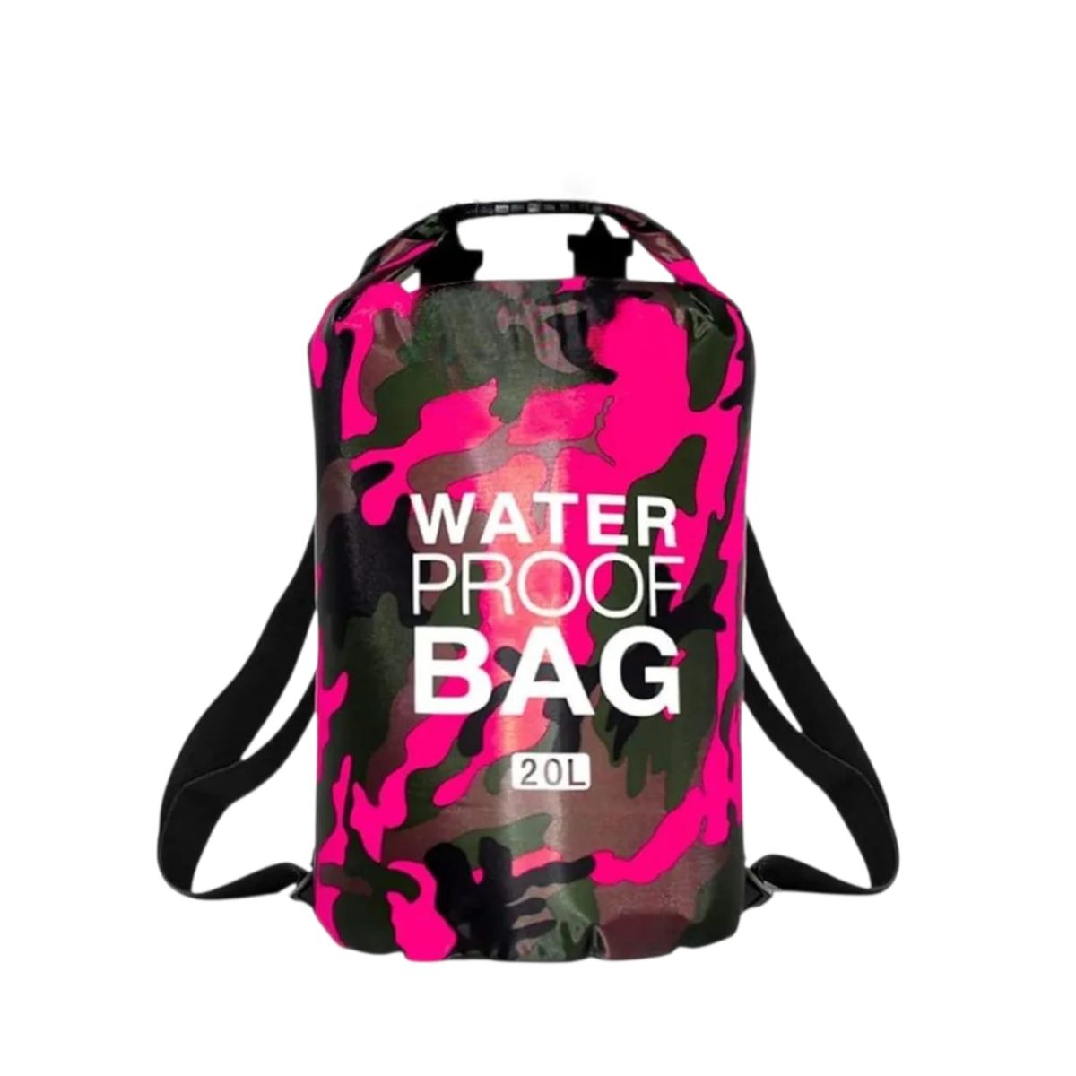 GENERICO - Bolsa Impermeable de 20 Lits Bolsa de Almacenamiento Fucsia Camuflado