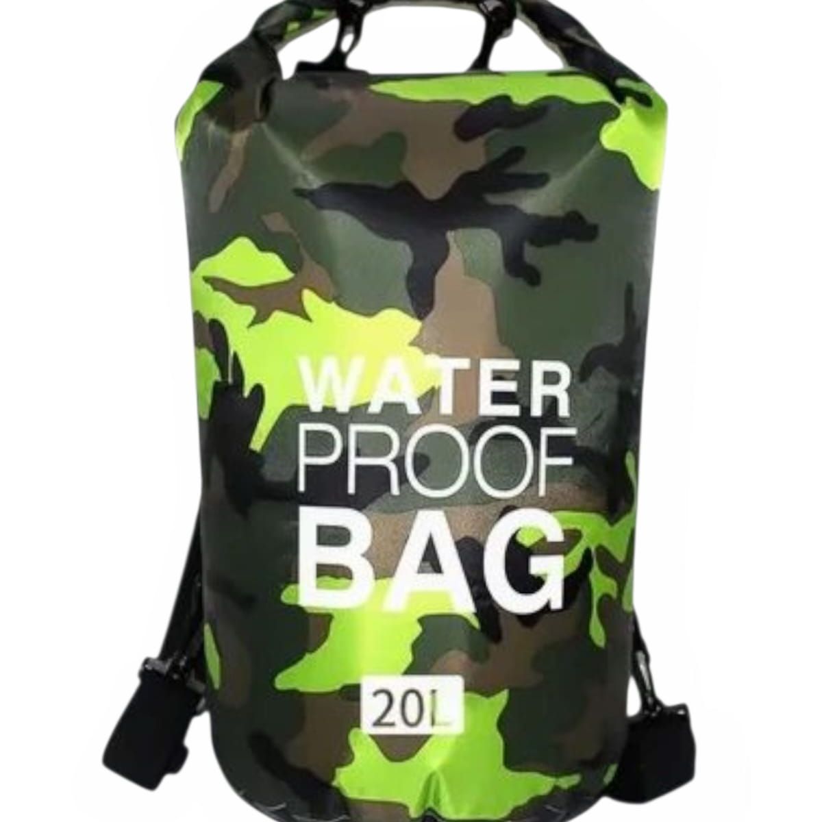 GENERICO - Bolsa Impermeable de 20Lits Bolsa de Almacenamiento Verde Camuflado