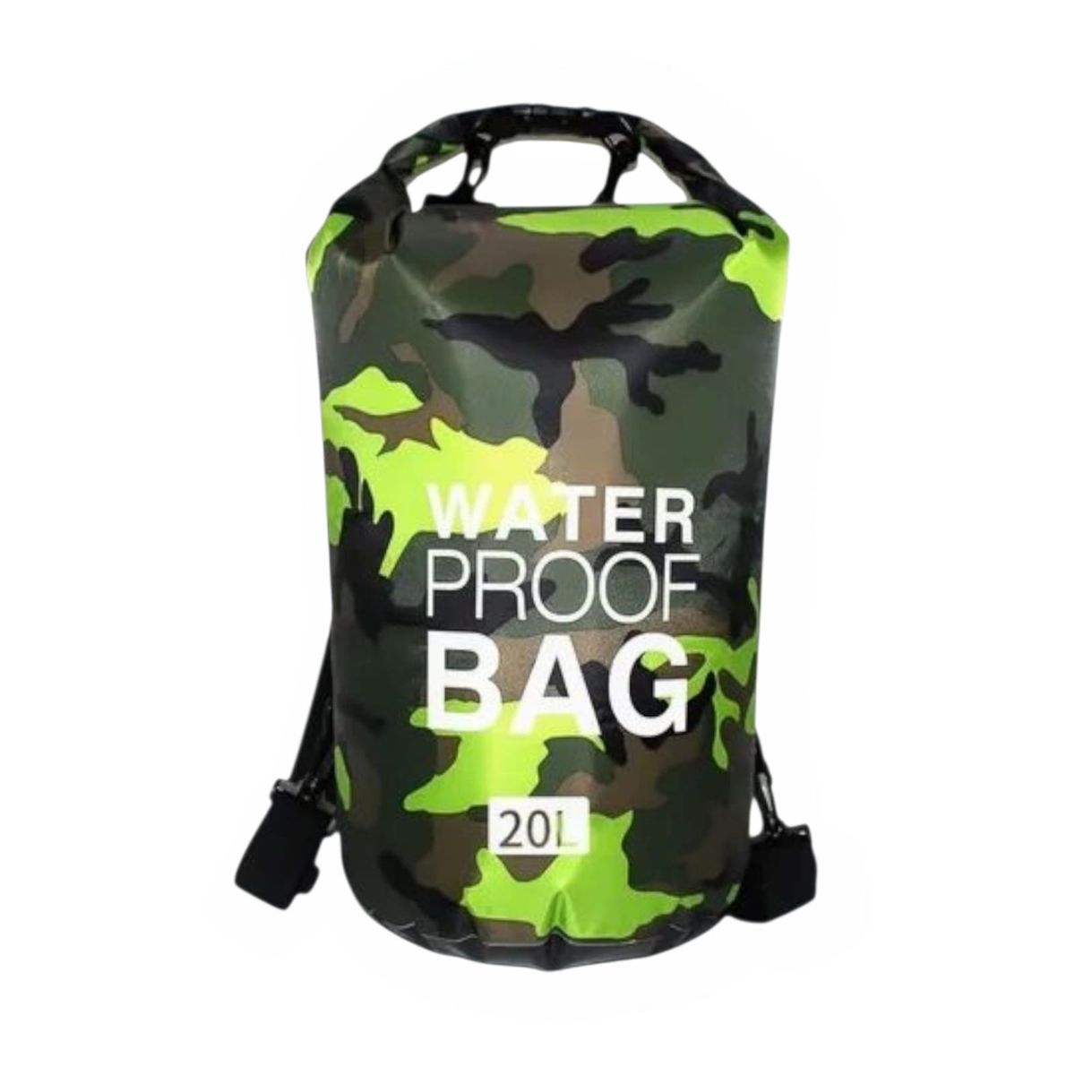 GENERICO - Bolsa Impermeable de 20Lits Bolsa de Almacenamiento Verde Camuflado