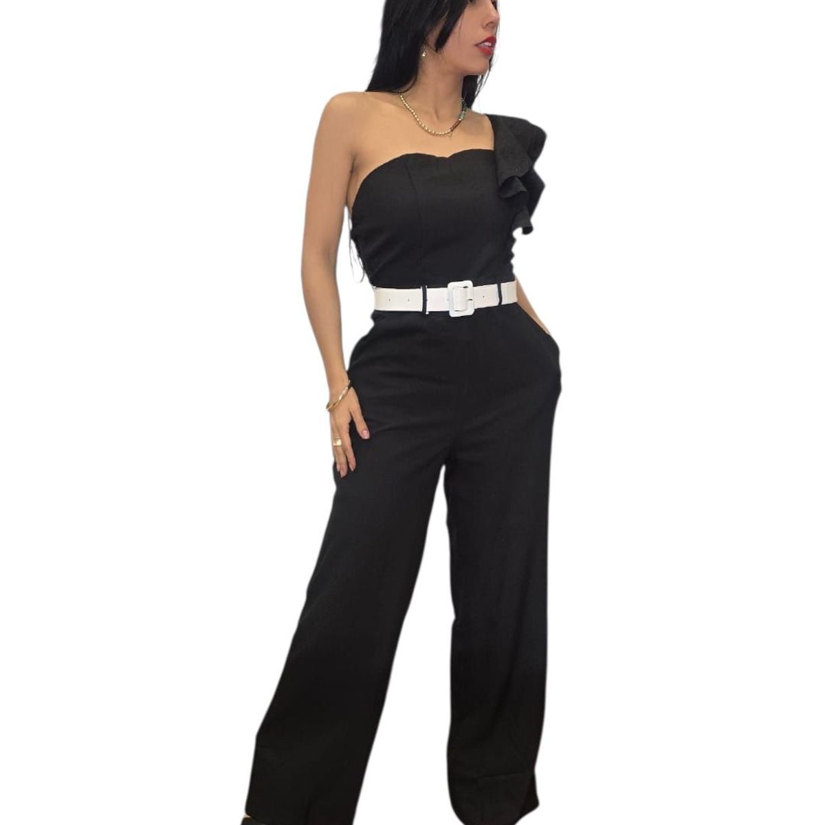 PAATAL - Enterizo Bolero Con Cinturon