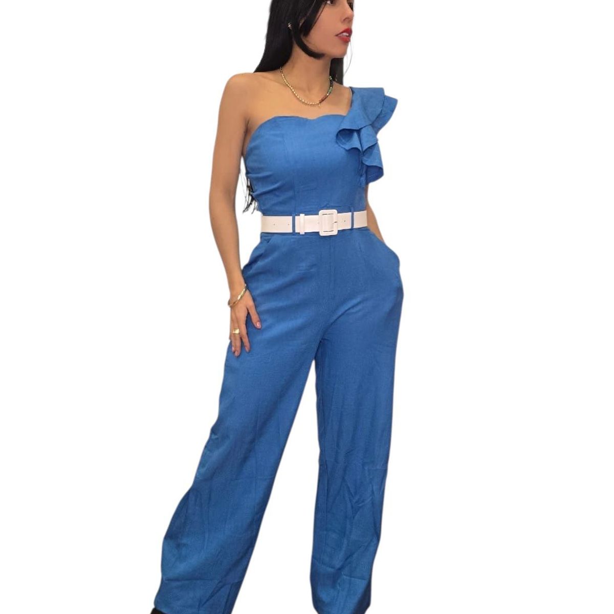 PAATAL - Enterizo Bolero Con Cinturon