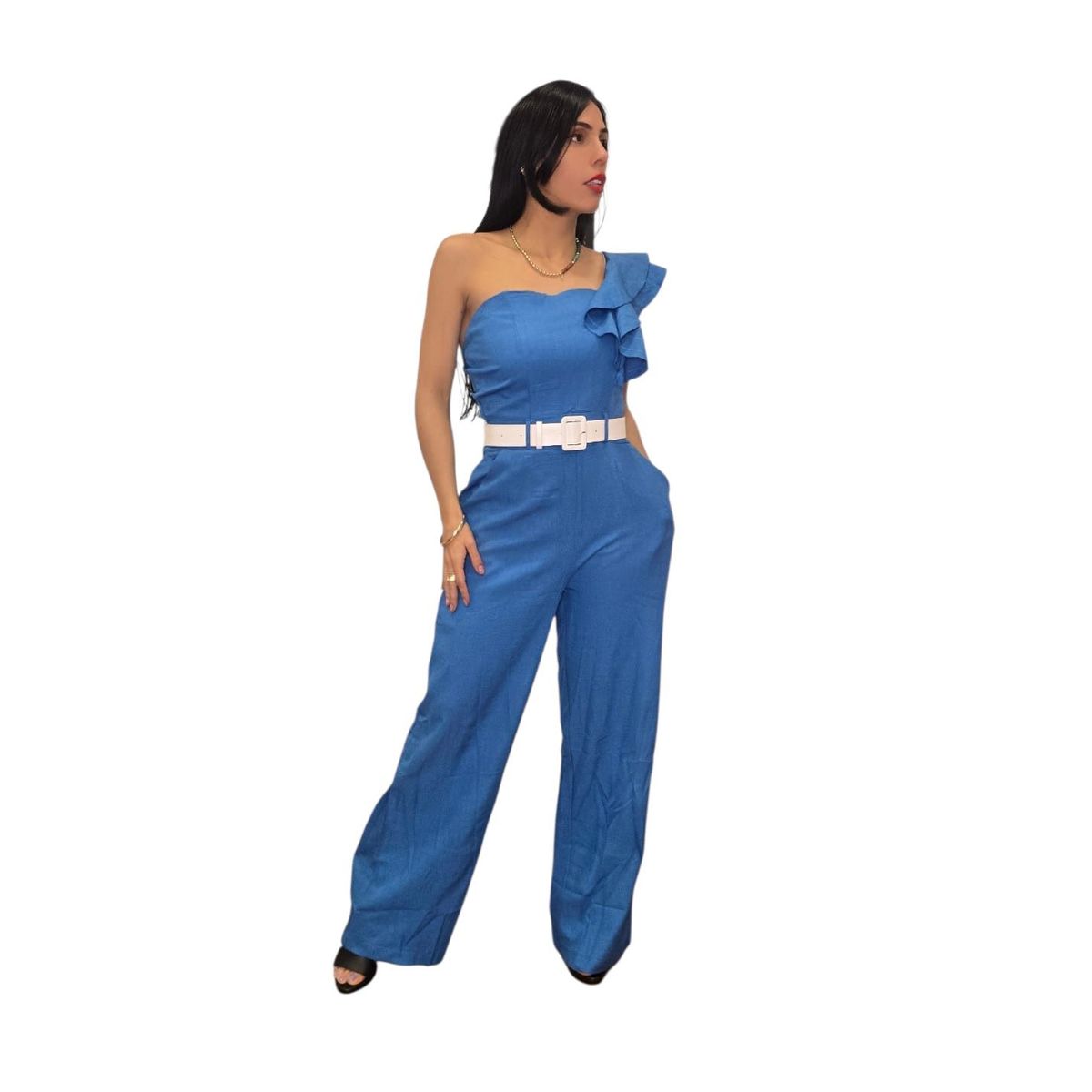 PAATAL - Enterizo Bolero Con Cinturon