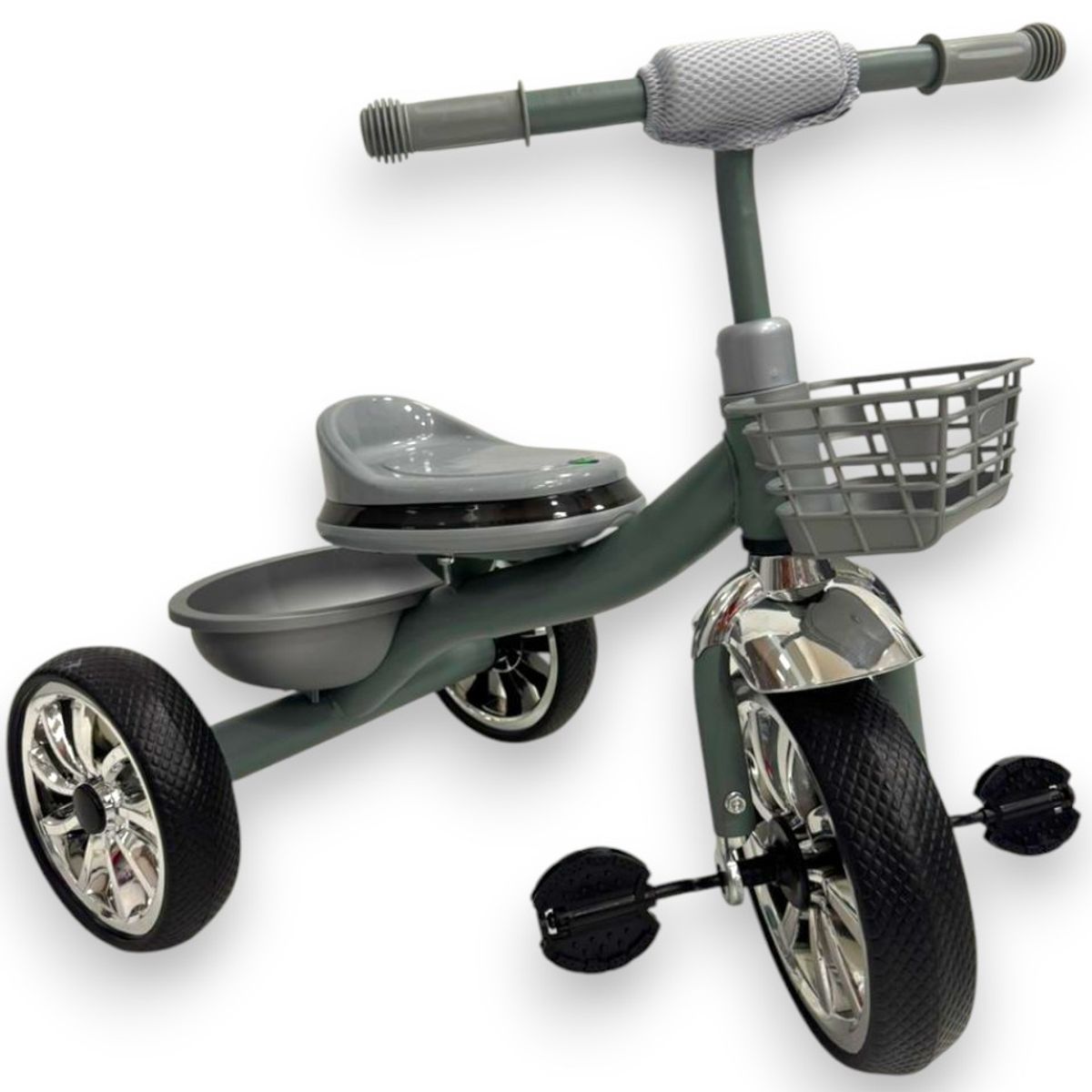 KIDSHOP - Triciclo Bicicleta Infantil Canasta Músical 6031-T-AZ