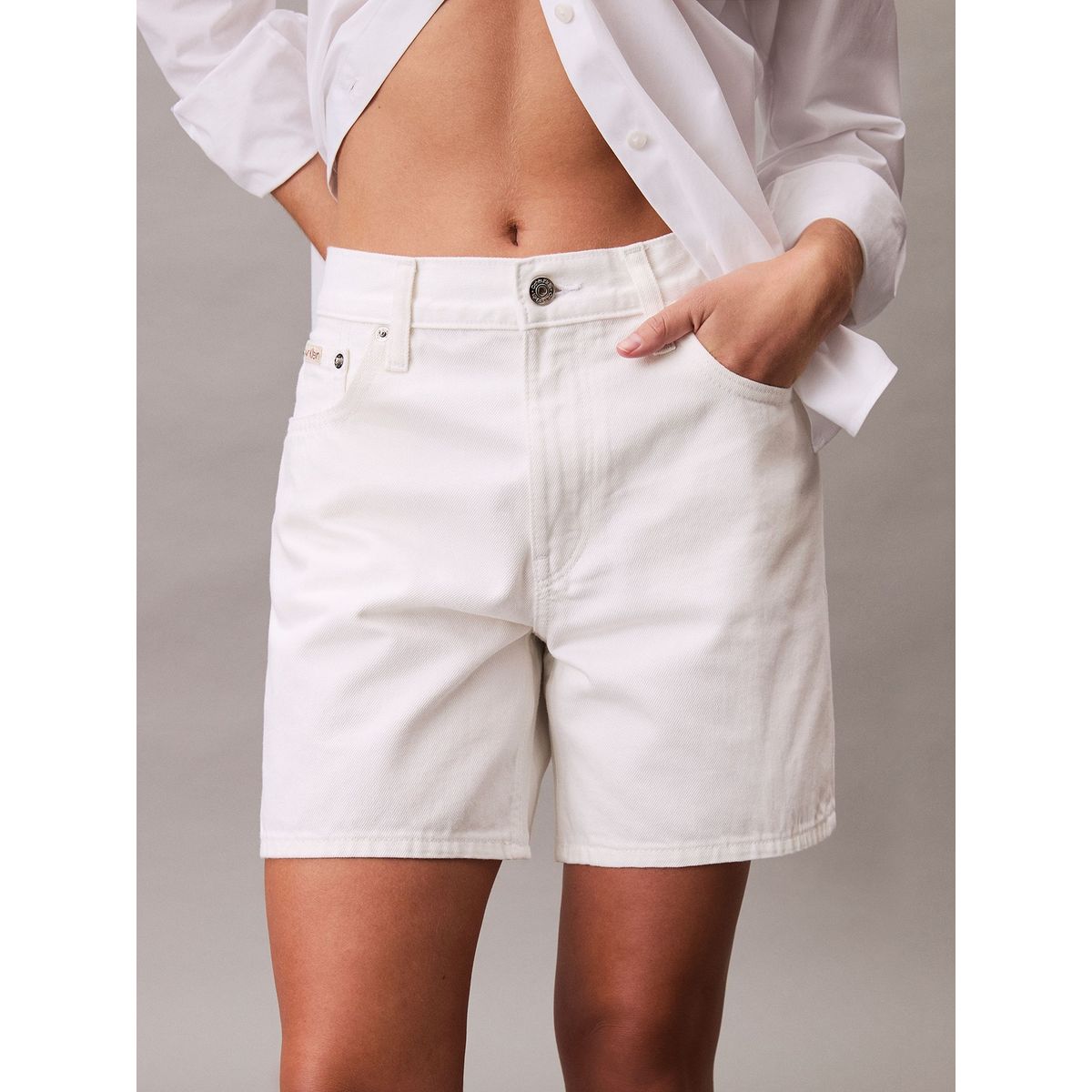 CALVIN KLEIN - Bermudas beige Denim 90s Calvin Klein