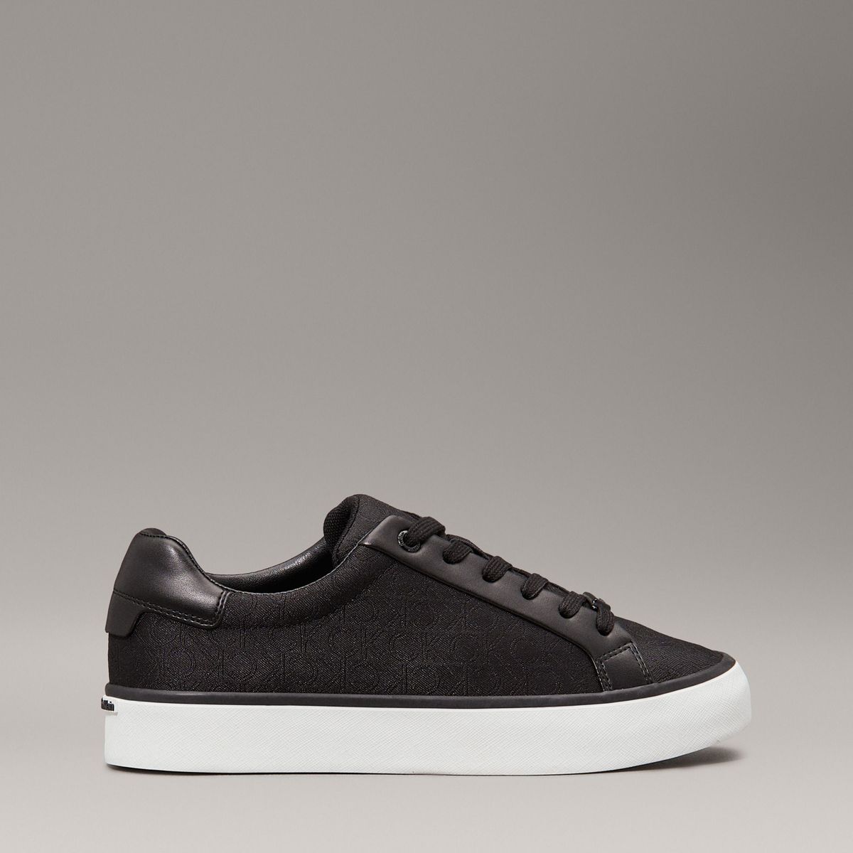CALVIN KLEIN - Tenis negro de jacquard con logo Calvin Klein
