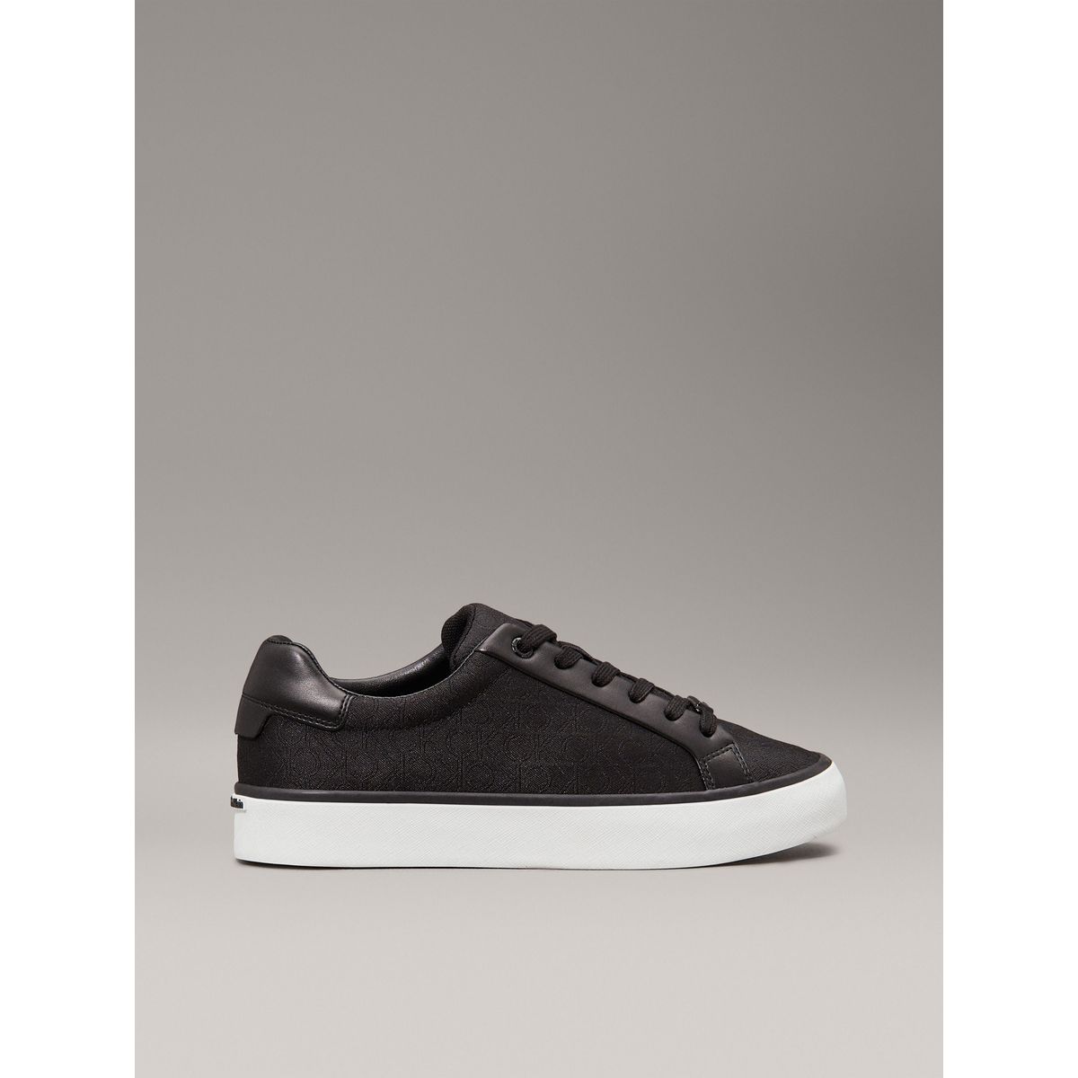 CALVIN KLEIN - Tenis negro de jacquard con logo Calvin Klein