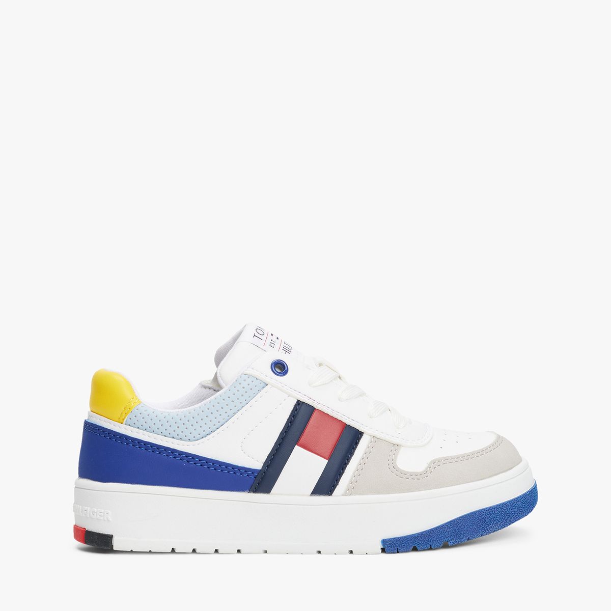 TOMMY HILFIGER - Tenis multicolor bajas con diseño de bandera lateral Tommy Hilfiger