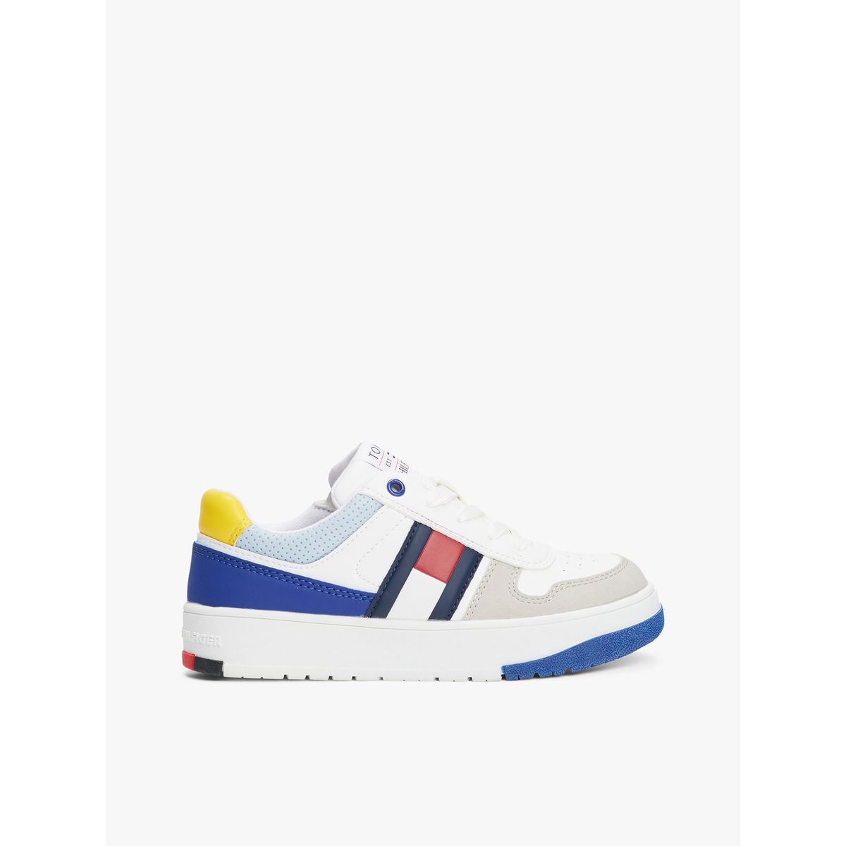 TOMMY HILFIGER - Tenis multicolor bajas con diseño de bandera lateral Tommy Hilfiger