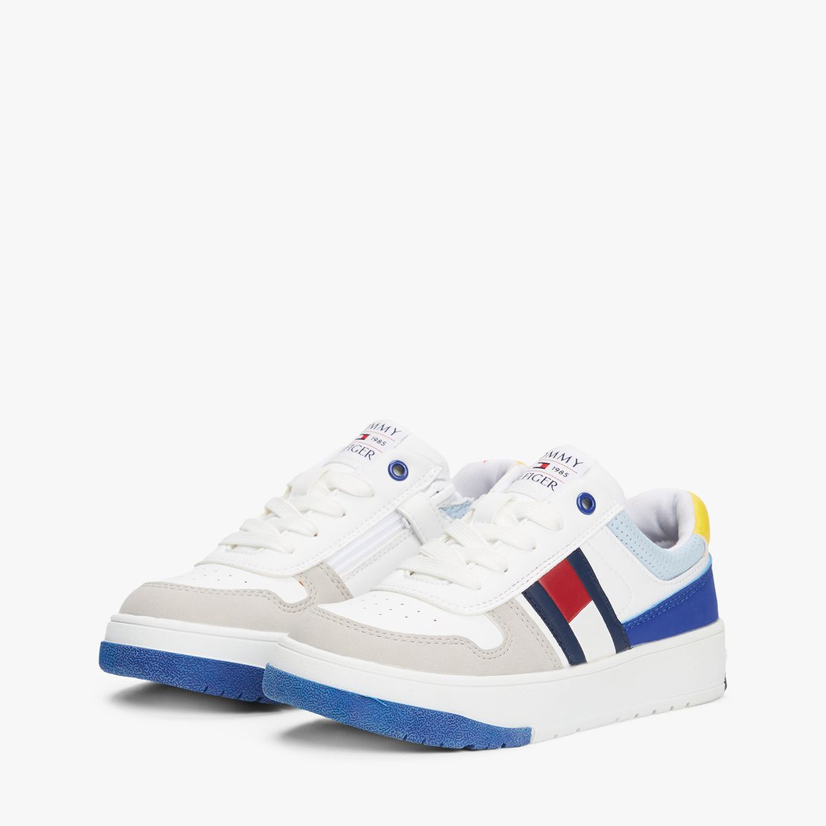 TOMMY HILFIGER - Tenis multicolor bajas con diseño de bandera lateral Tommy Hilfiger