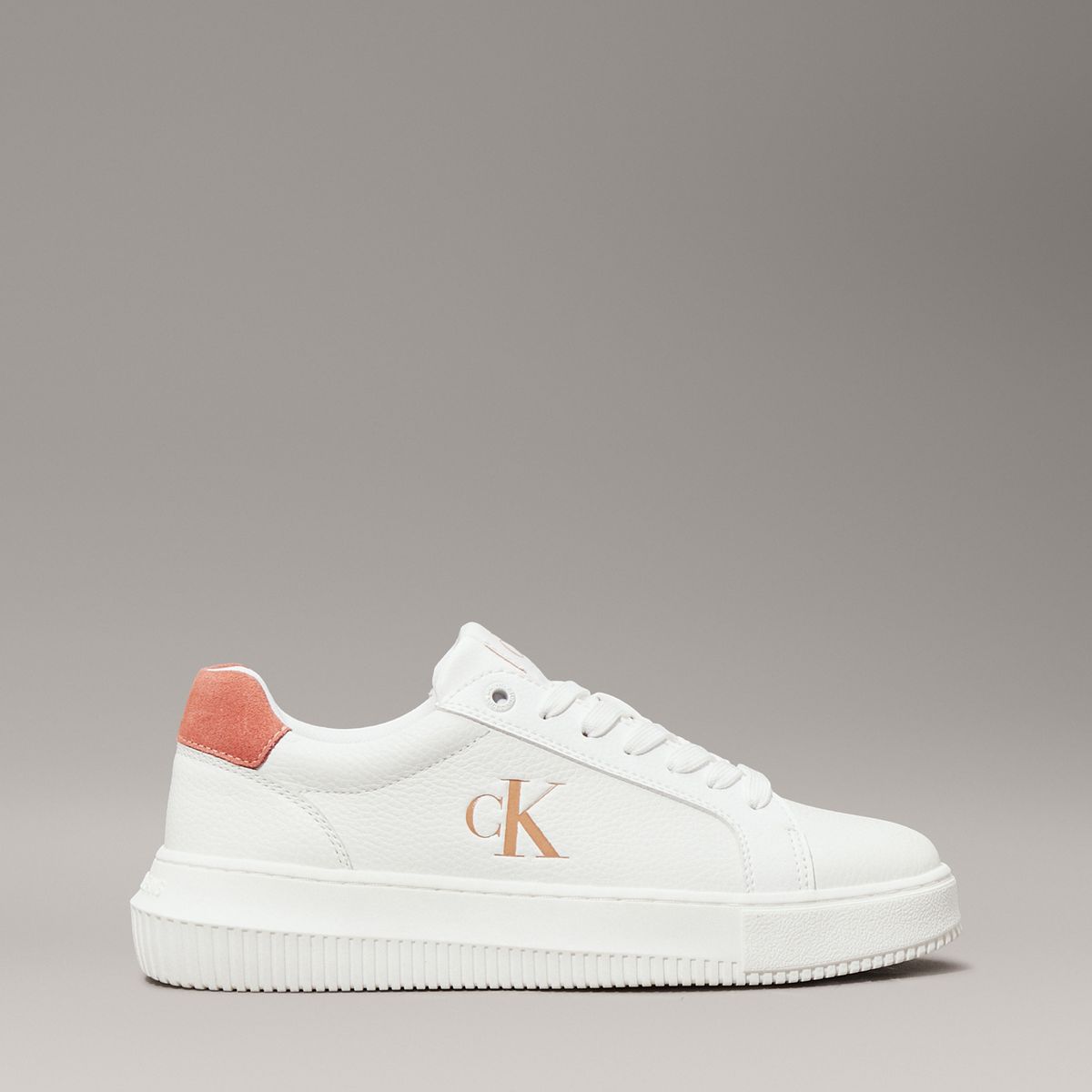 CALVIN KLEIN - Tenis blanco chunky cupsole Calvin Klein