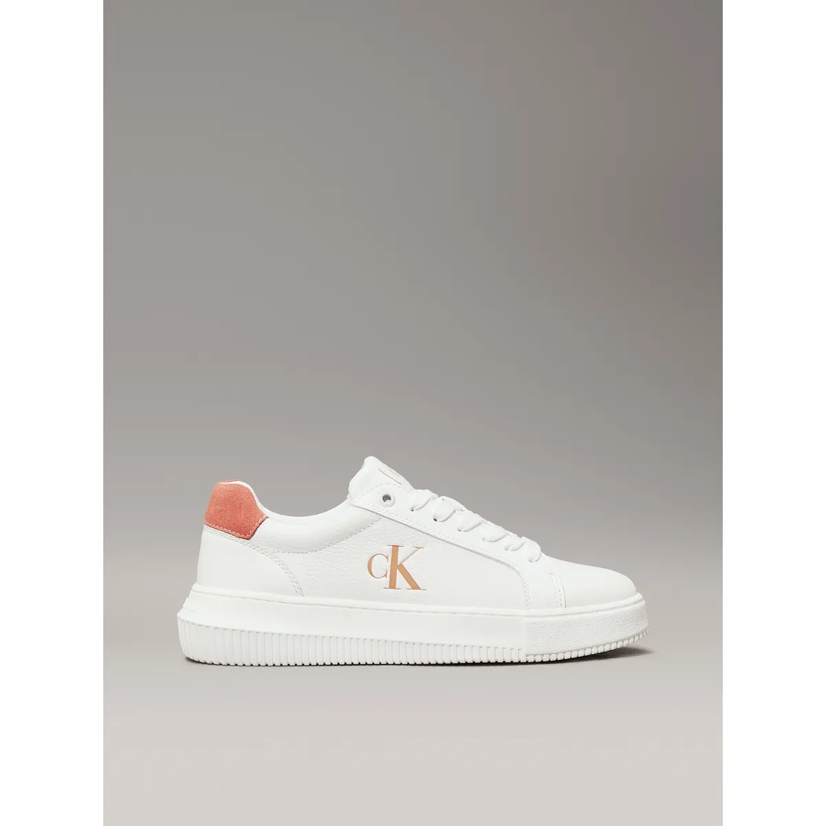 CALVIN KLEIN - Tenis blanco chunky cupsole Calvin Klein
