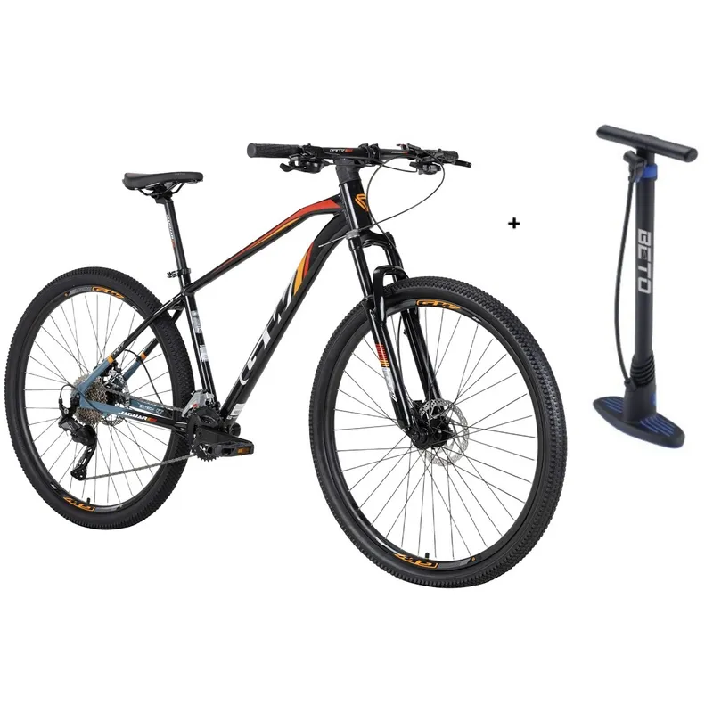 GW - Bicicleta Mtb Gw Jaguar Rin 29 9vel Freno Hidraulico MT200 + Bomba
