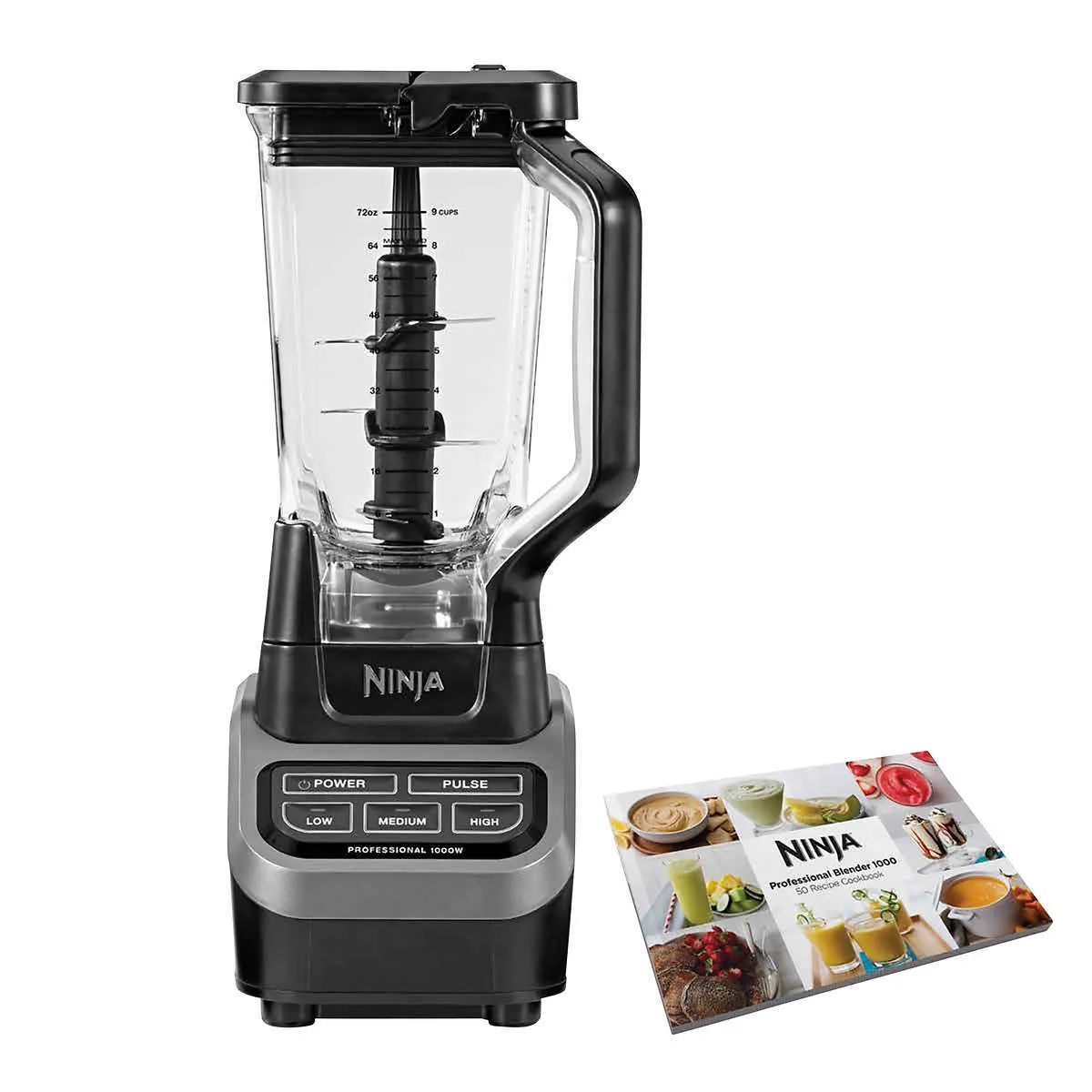 NINJA - Licuadora Profesional 1000 W Ninja Negra