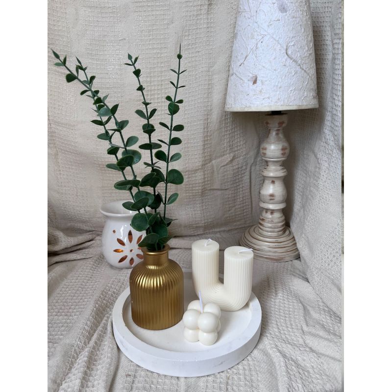 DECORACIONES ALE Y GABI - Centro de Mesa Navideño Dorado Kalio  5piezas