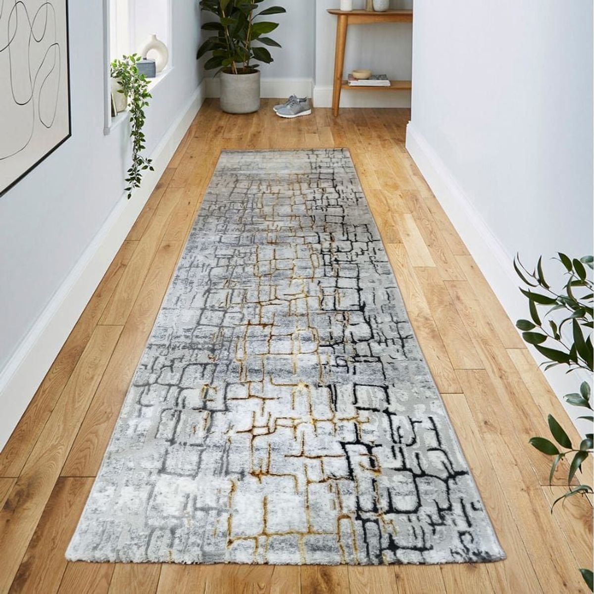 MITAPETE COM - Tapete Alfombra Camino Turquia 80 X 300cms Gris