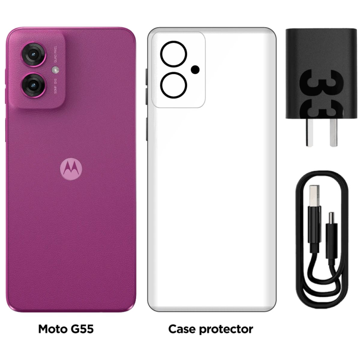 MOTOROLA - Celular Motorola G55 5G 256Gb 8Ram Rosado