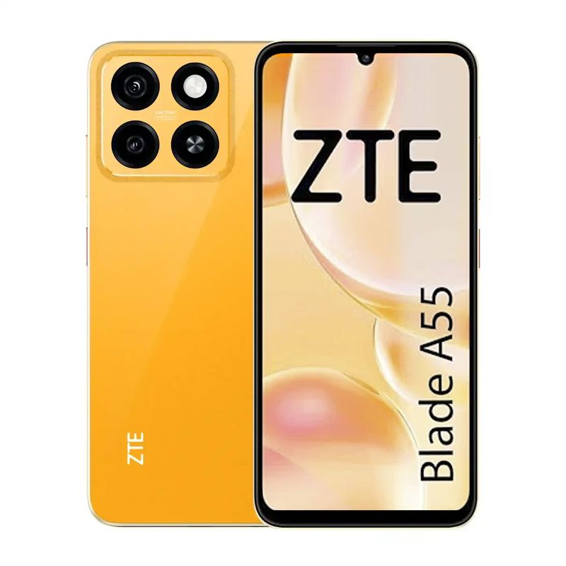 ZTE - Celular ZTE Blade A55 128GB 4GB Ampliable a 8GB Naranja