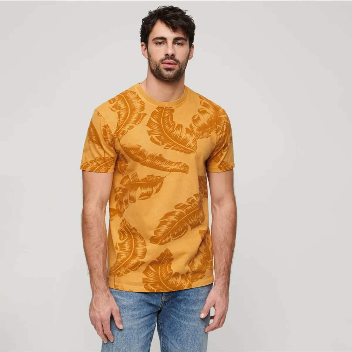 SUPERDRY - Camiseta Manga Corta Para Hombre Vintage Overdye Printed Tee Superdry