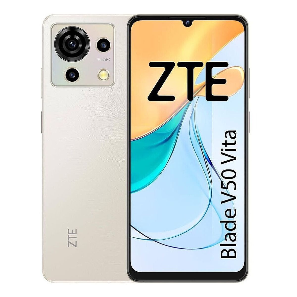 ZTE - Celular ZTE Blade V50 VITA 256GB 4GB Ampliable a 12 GB Dorado