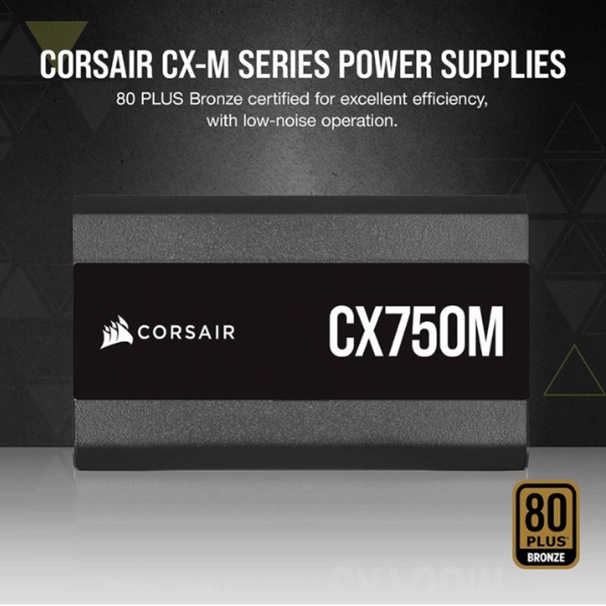 CORSAIR - Fuente Atx Corsair Cx750m 80 Plus Bronce Modular De 750w