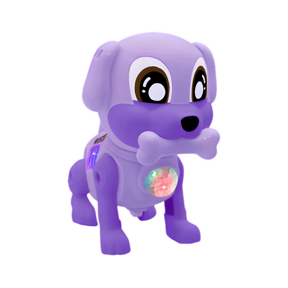 GENERICO - Perro Robot Luces Sonido Movimiento Juguete + Baterias