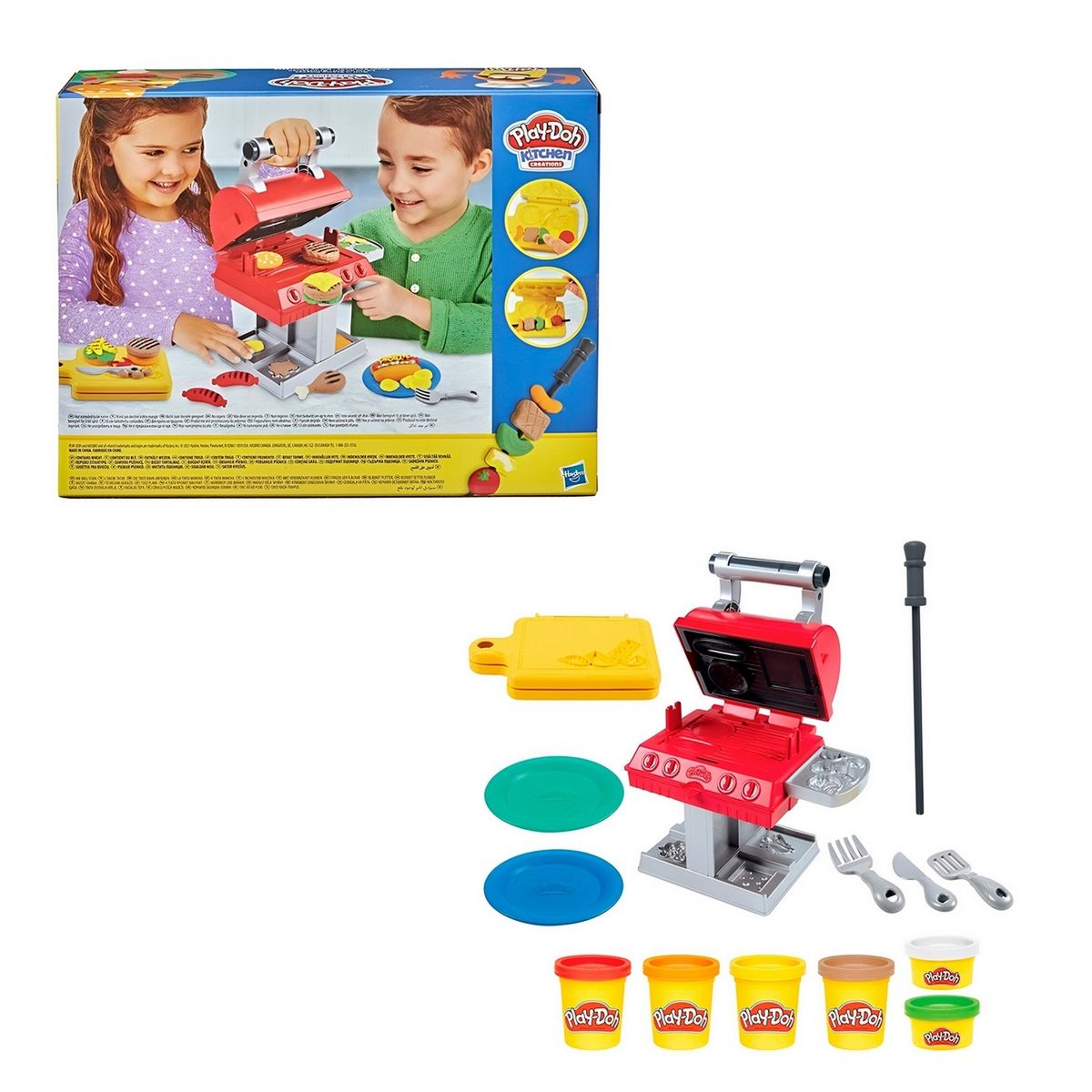 GENERICO - Set  Kit Comida Rápida Barbecue Bbq Plastilina Juguete