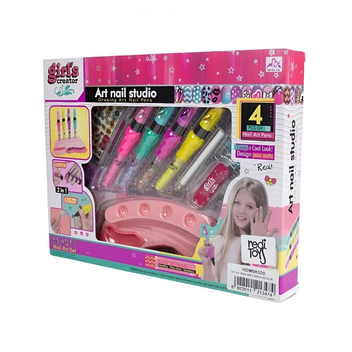 GENERICO - Juego Manicure Kit Personaliza Uñas Juguetes Niñas Didactico