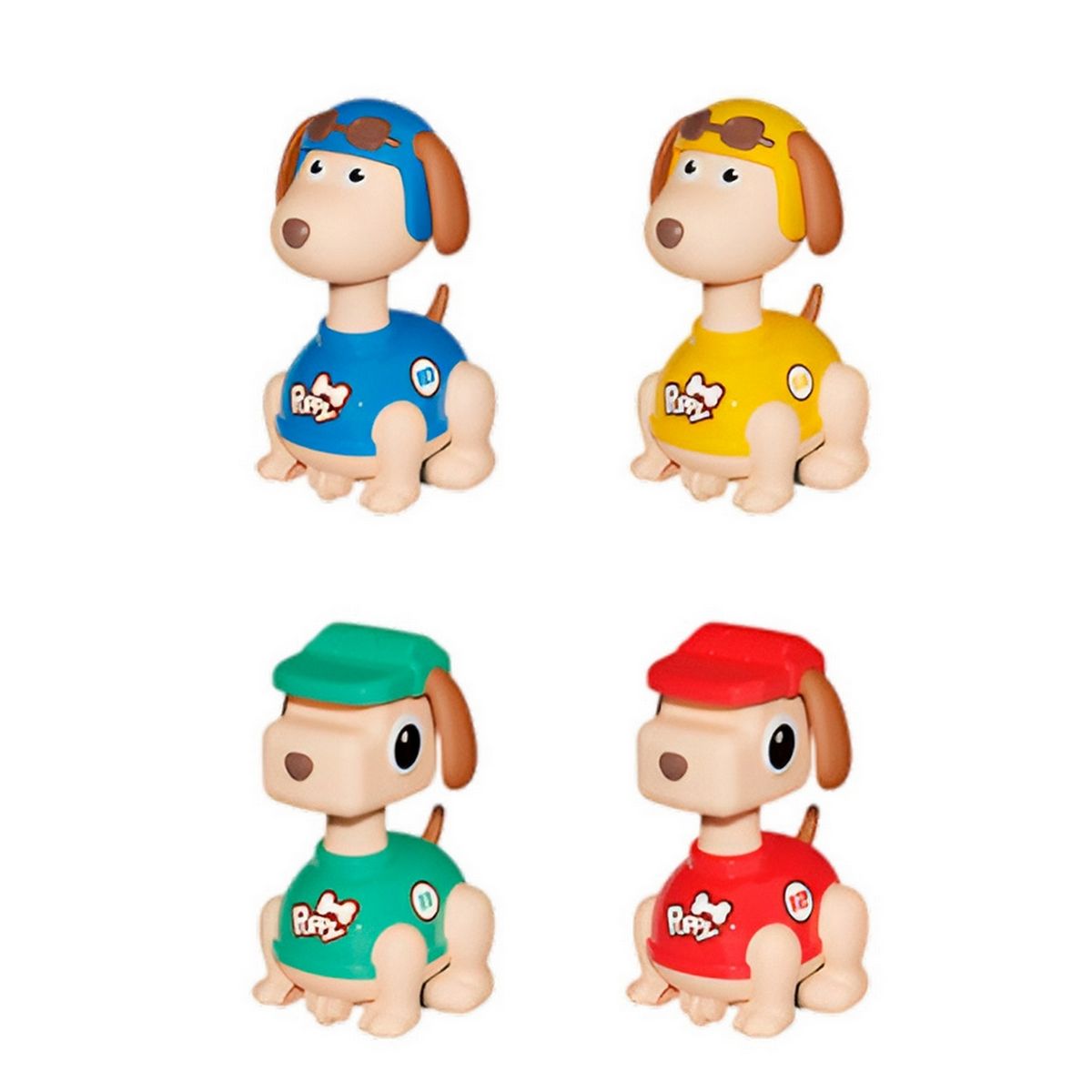 GENERICO - Carros De Perros De Cuerda Coleccion X 4 Unidades