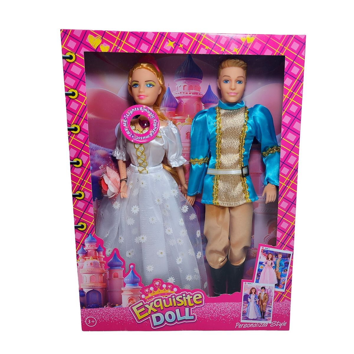 GENERICO - Muñeca Princesa Muñeco Principe Vestido Elegante Juguete